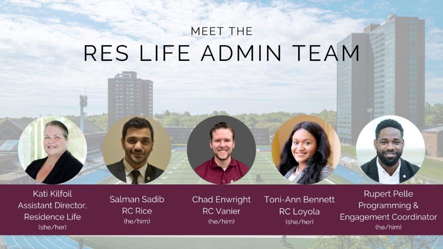 Five University staff photos